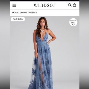 COPY - Brand new Windsor long blue dress size medium